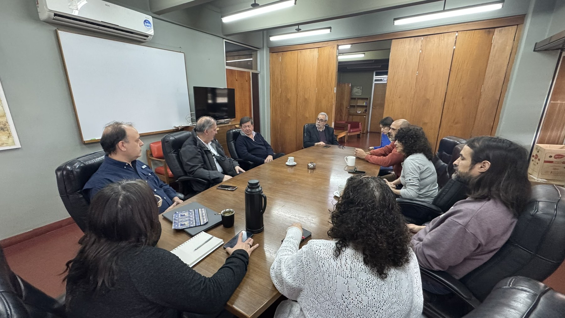 La conversación con el equipo del Instituto Nacional del Agua.